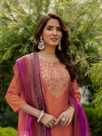 Sunrise Charm Vichitra Silk Kurta Suit Sets