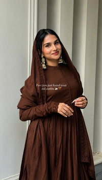 Designer Party Wear Embroidered Anarkali Gown