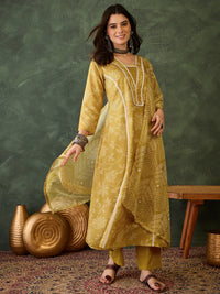 Mustard Bloom Printed Suit Sets